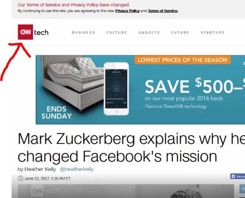 Display Ads on CNN Tech