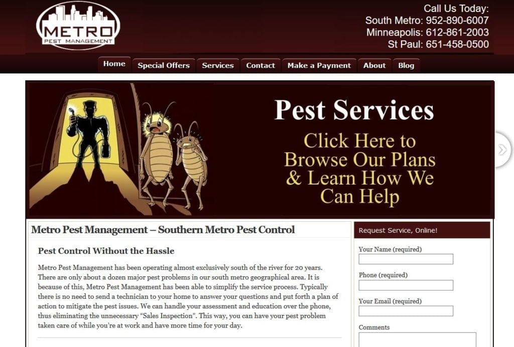 Pest Control Home Page