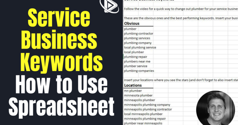 Service Business Keywords How to Use Spreadsheet